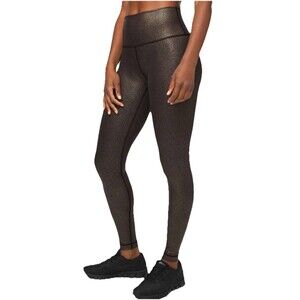 Lululemon Wunder Under High-Rise Tight Size 2 Luminosity Foil Copper Luxtreme